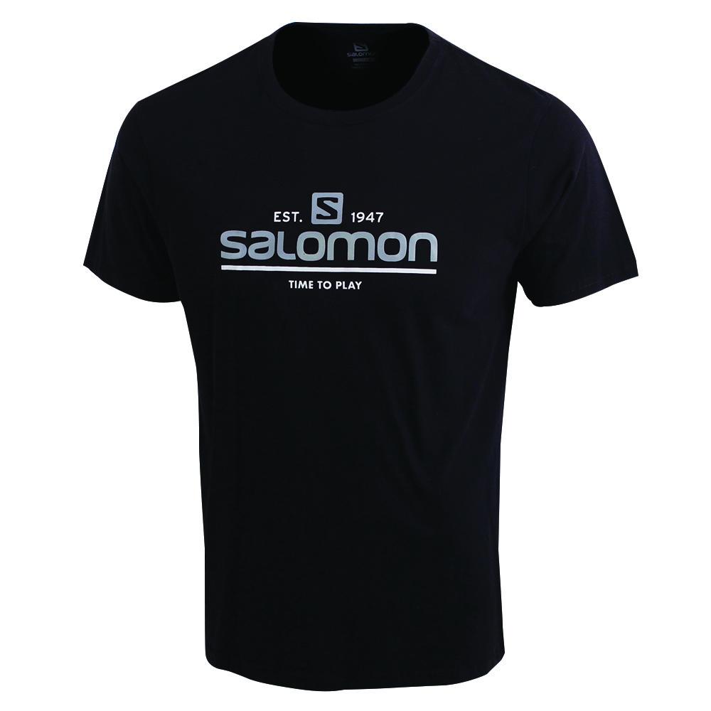 T-Shirty Dziecięce Salomon TIME TO PLAY SS B - Czarne - Polska (795-MPBRAI)